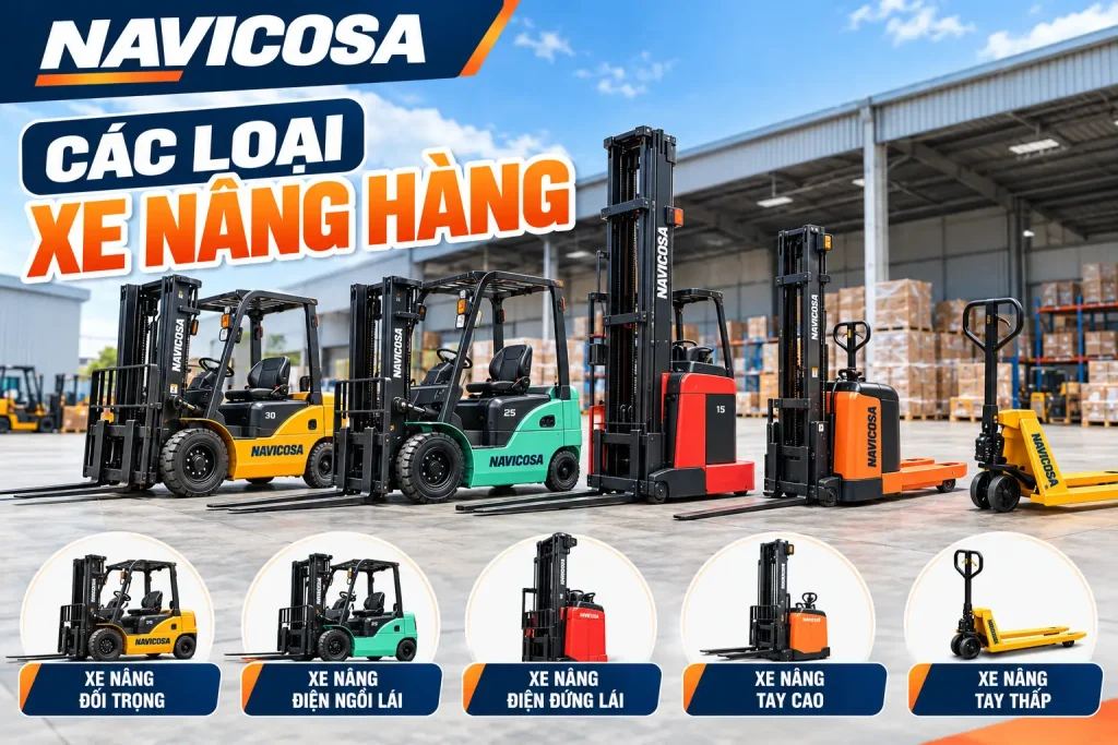 Cac loai xe nang hang pho bien